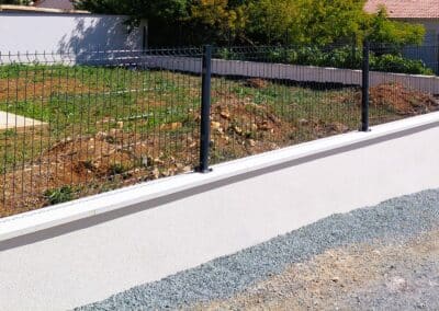 Enduit d’un mur de clôture